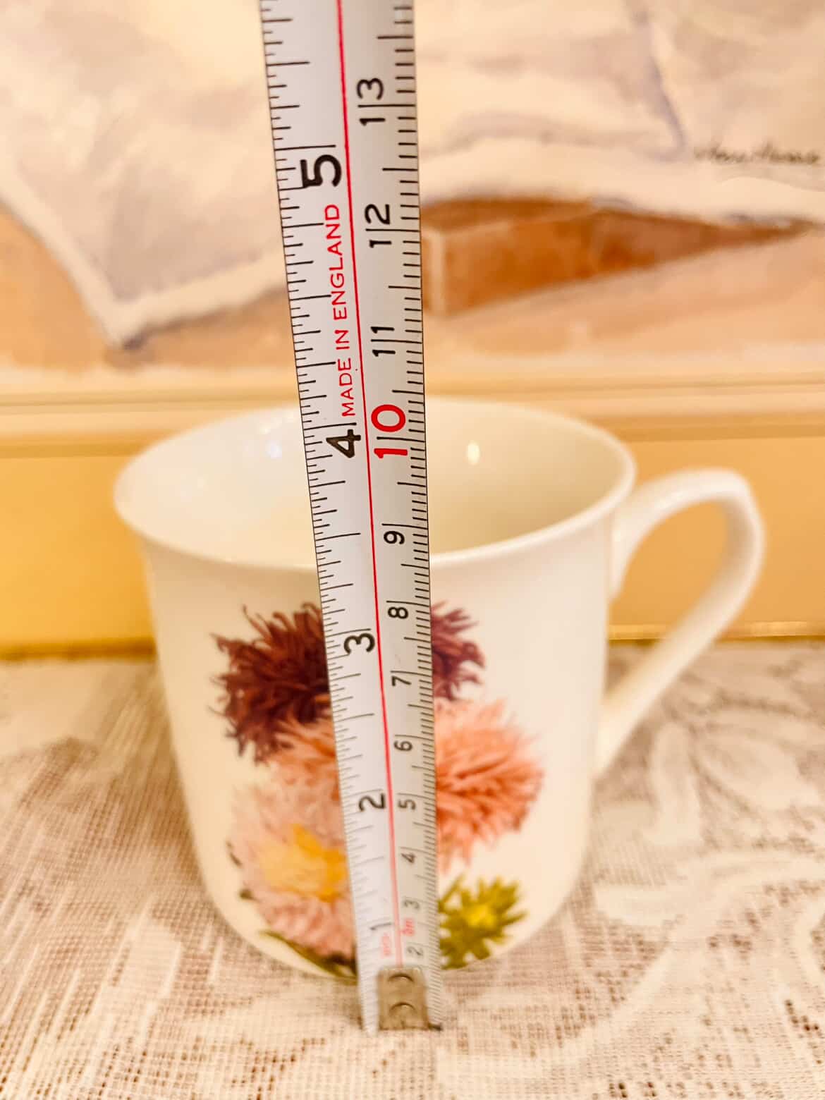 Vintage Floral Porcelain Mug – Cottage Garden Charm