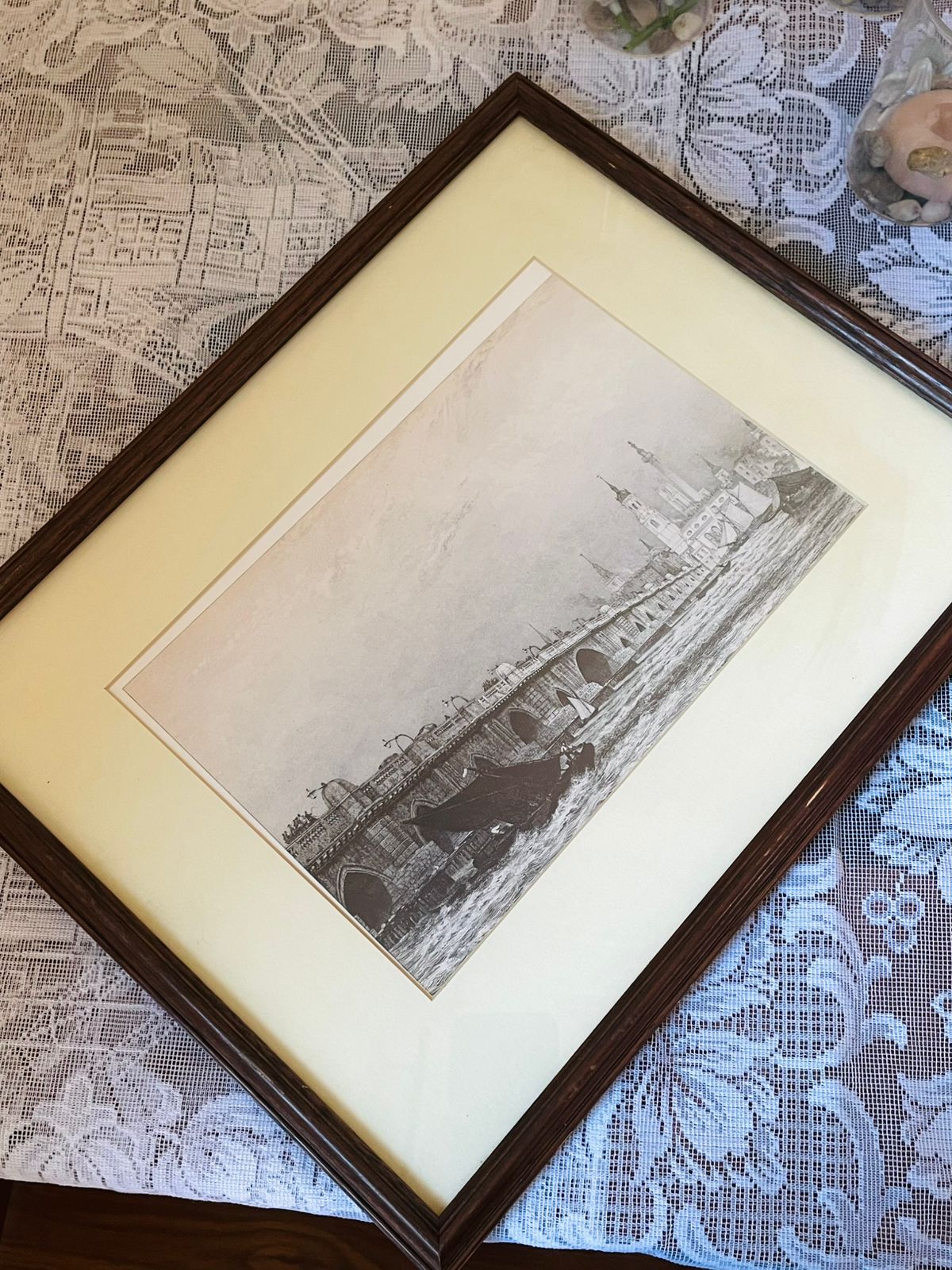 Set of 3 Vintage Historic Black & White Architecture Frames – Wall Art