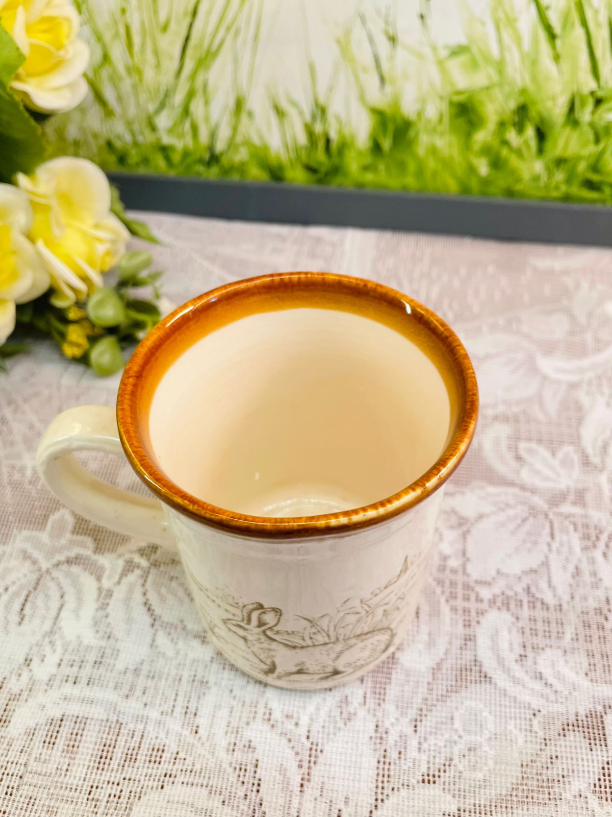 Vintage Biltons England Rabbit Mug – Rustic Woodland Ceramic Coffee Cup