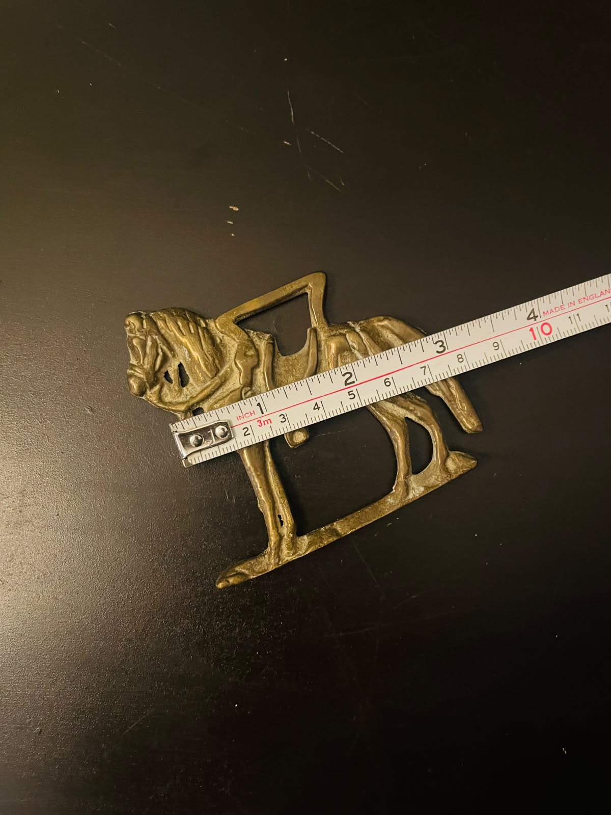Vintage Brass Rocking Horse Figurine