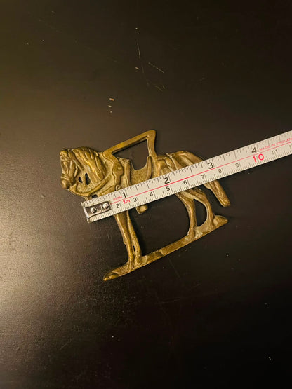 Vintage Brass Rocking Horse Figurine