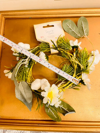 Spring Time Easter Floral Wreath 7"
