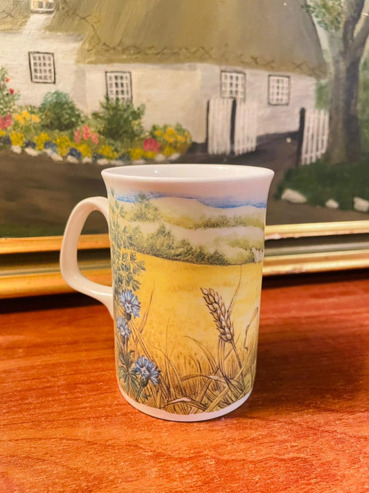 Floral Tea Mug, Coffee Mug, Fine Bone China, England