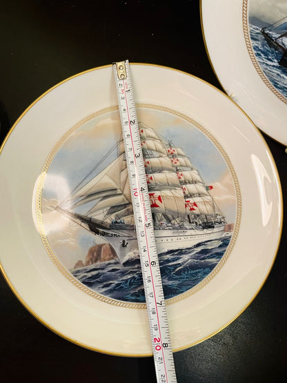 Set of 2 Tall Ships Limited Edition Decorative Plates