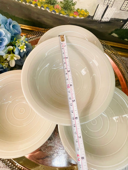 Vintage IKEA White Ceramic bowls – 6in, 4 Pieces