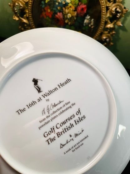 The 16th at Walton Heath Golf Course Porcelain Decor Plate – A.G. Hobson