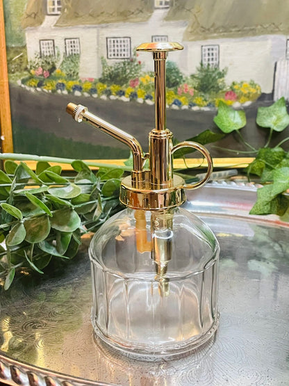 DELFINO Clear Glass Plant Mister – Elegant Spray Bottle