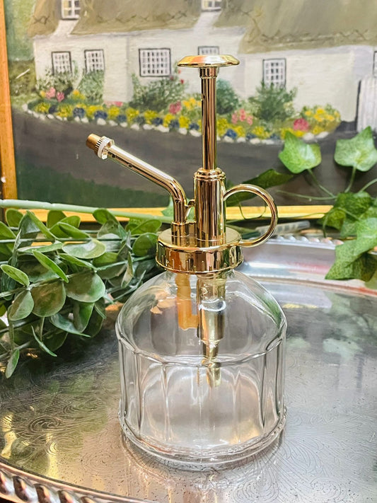 DELFINO Clear Glass Plant Mister – Elegant Spray Bottle