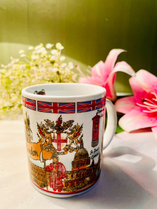 London Souvenir Mug – Union Jack & Landmarks Ceramic, 4 Inch