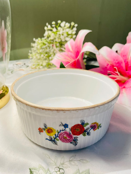 White Porcelain Round Baking & Serving Deep Bowl