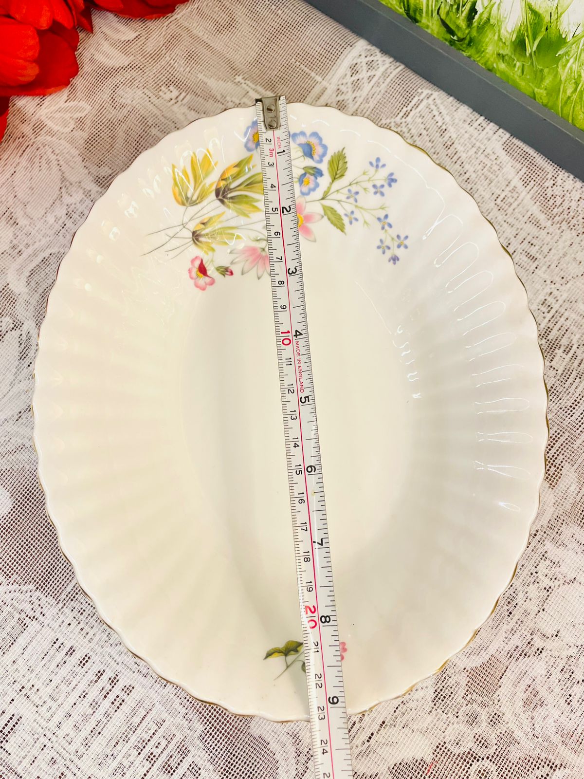 Richmond Wild Anemone Bone China Vintage Serving Bowl