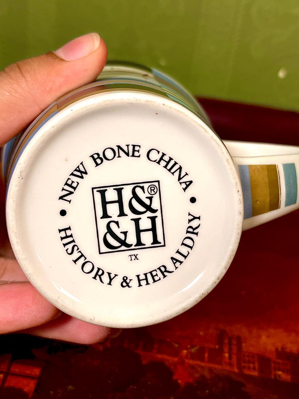History & Heraldry New Bone China Geometric Mug – 4"