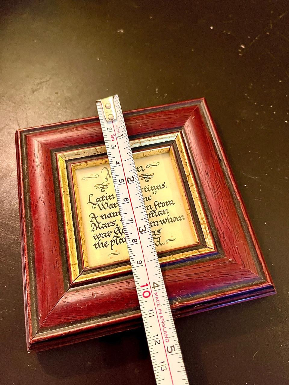Framed Name Meaning Plaque “Martin” | Calligraphy by Sue White