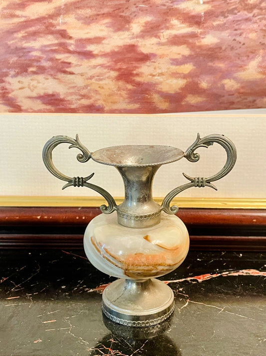 decorative vase, onyx vase, stone vase, vintage vase, antique décor, metal vase, table décor items, collectible vase, England vase, marble stone decoration, small decorative items Pakista