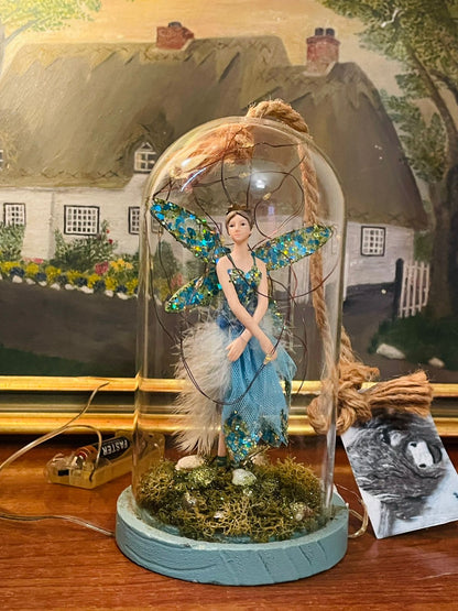 Decorative Fairy in Dome Display – Centerpiece &amp; Room Party Decor