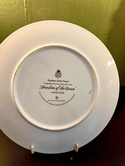 Dolphin Ocean Decorative Plate 8 Inch