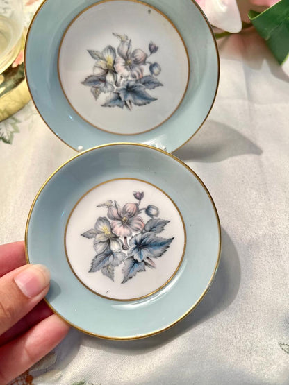 Royal Worcester Woodland Fine Bone China Floral Dishes Set of 2 10 cm
