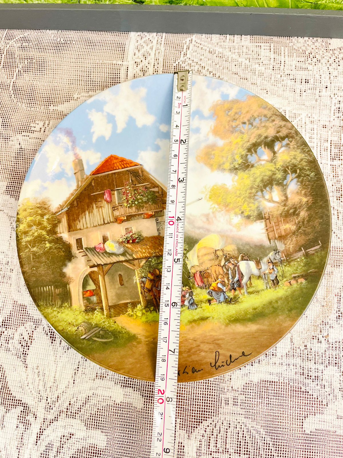 1986 Seltmann Weiden Christian Lückel Village Plate 8 in