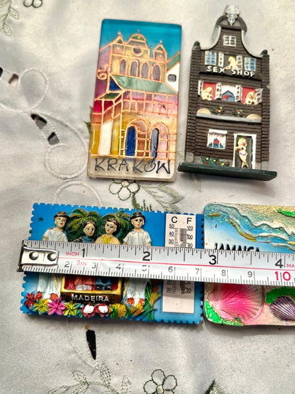 International Travel Magnet Souvenir Set – Krakow & Madeira – 4 Pcs