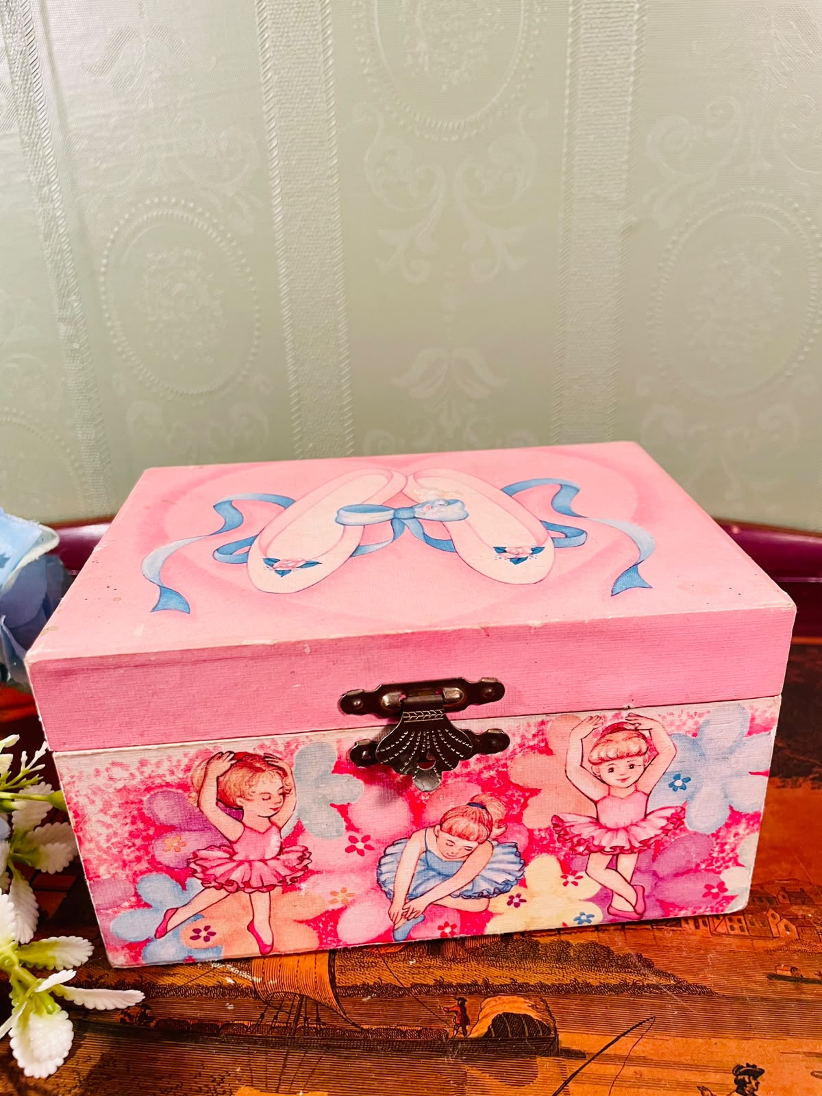 Pink Ballerina Musical Jewellery Box