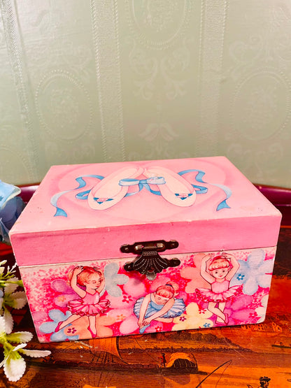 Pink Ballerina Musical Jewellery Box