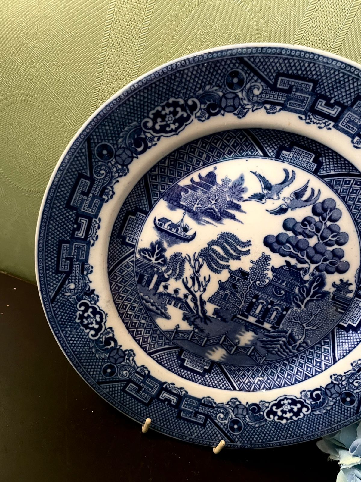Allertons England Willow Blue Decorative Plate 9 Inch