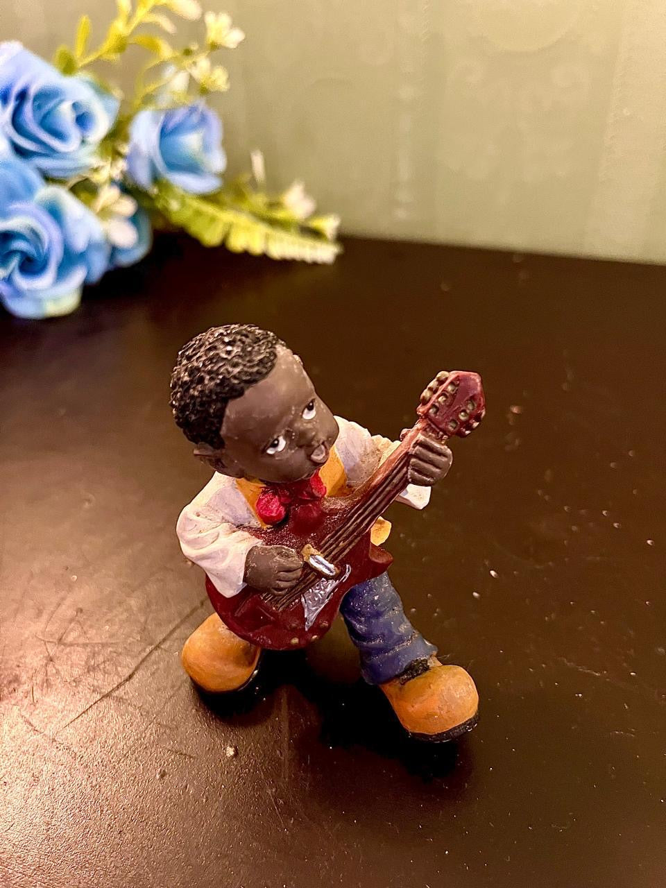 Mini Guitar Player Figurine