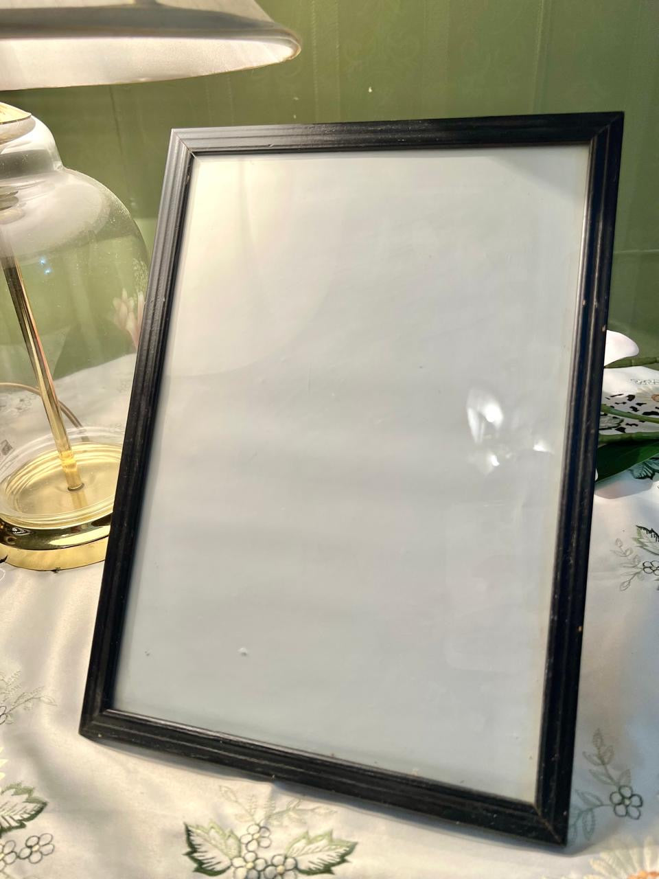 Black Rectangular Picture Frame Approx. 30cm High