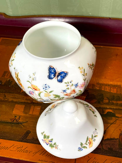 Aynsley Cottage Garden Fine English Bone China Lidded Jar