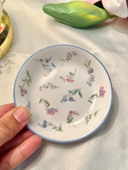 Royal Worcester Forget Me Not Floral Dish 10 cm