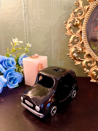 Black Ceramic Car Tealight Candle Holder