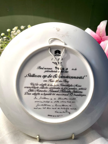 Royal Mosa Still Life Floral Decorative Plate – 8 in