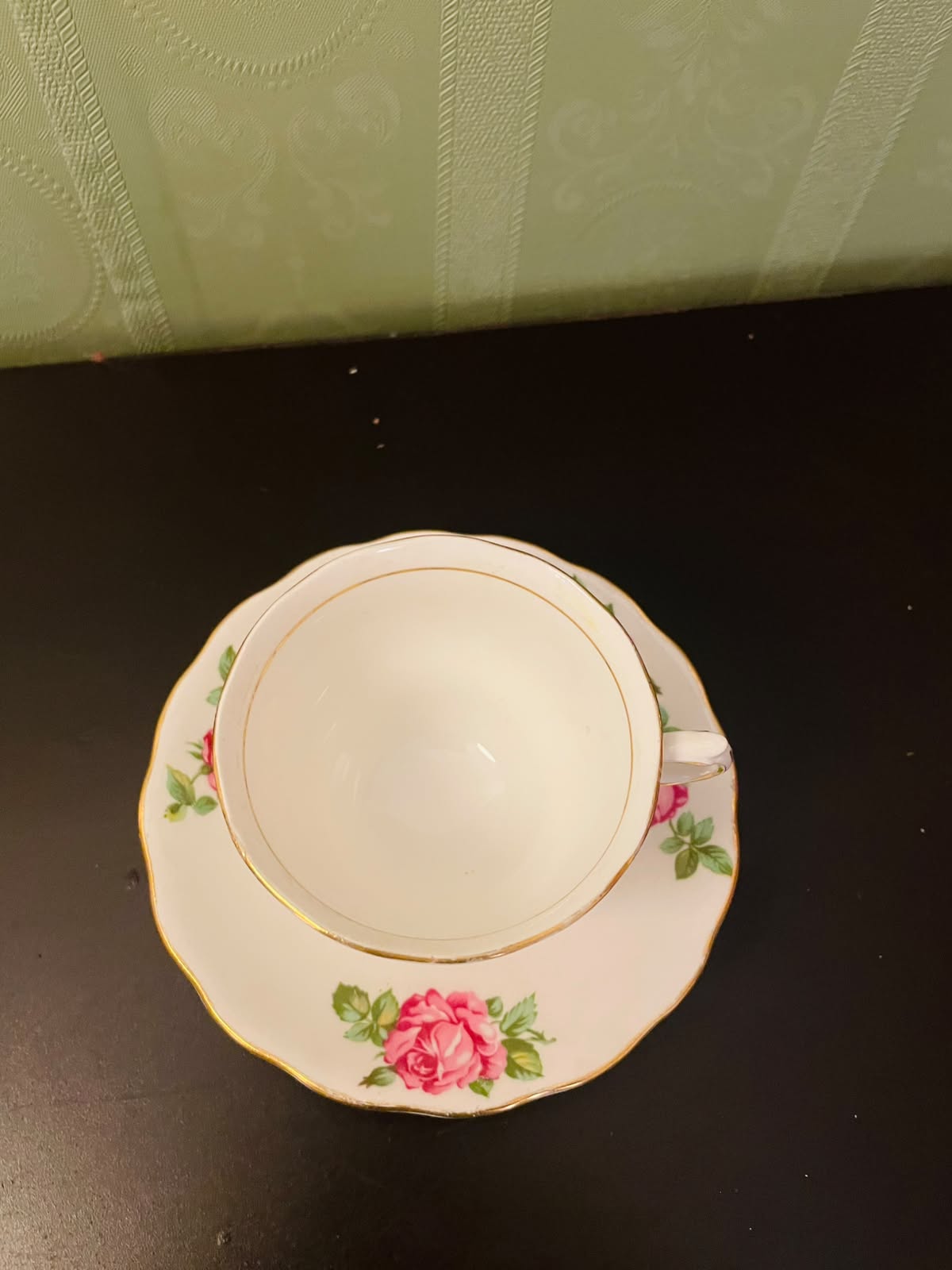 Colclough Pink Rose Bone China Tea Cup & Saucer Set