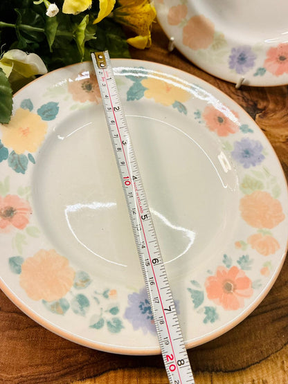 Adsder Floral Salad Plates Set of 4