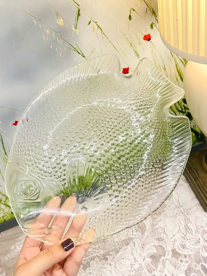 Crystal Fish Serving Platter