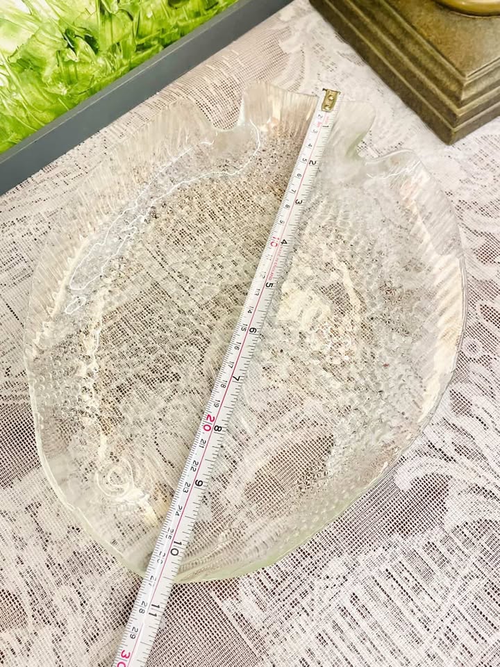 Crystal Fish Serving Platter