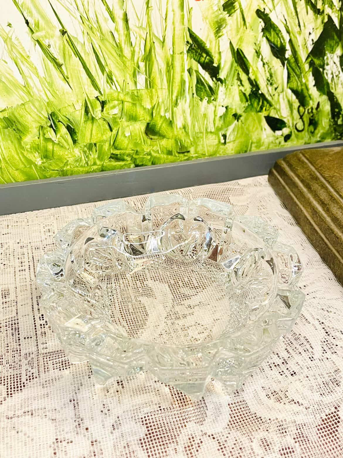Vintage Crystal Ashtray