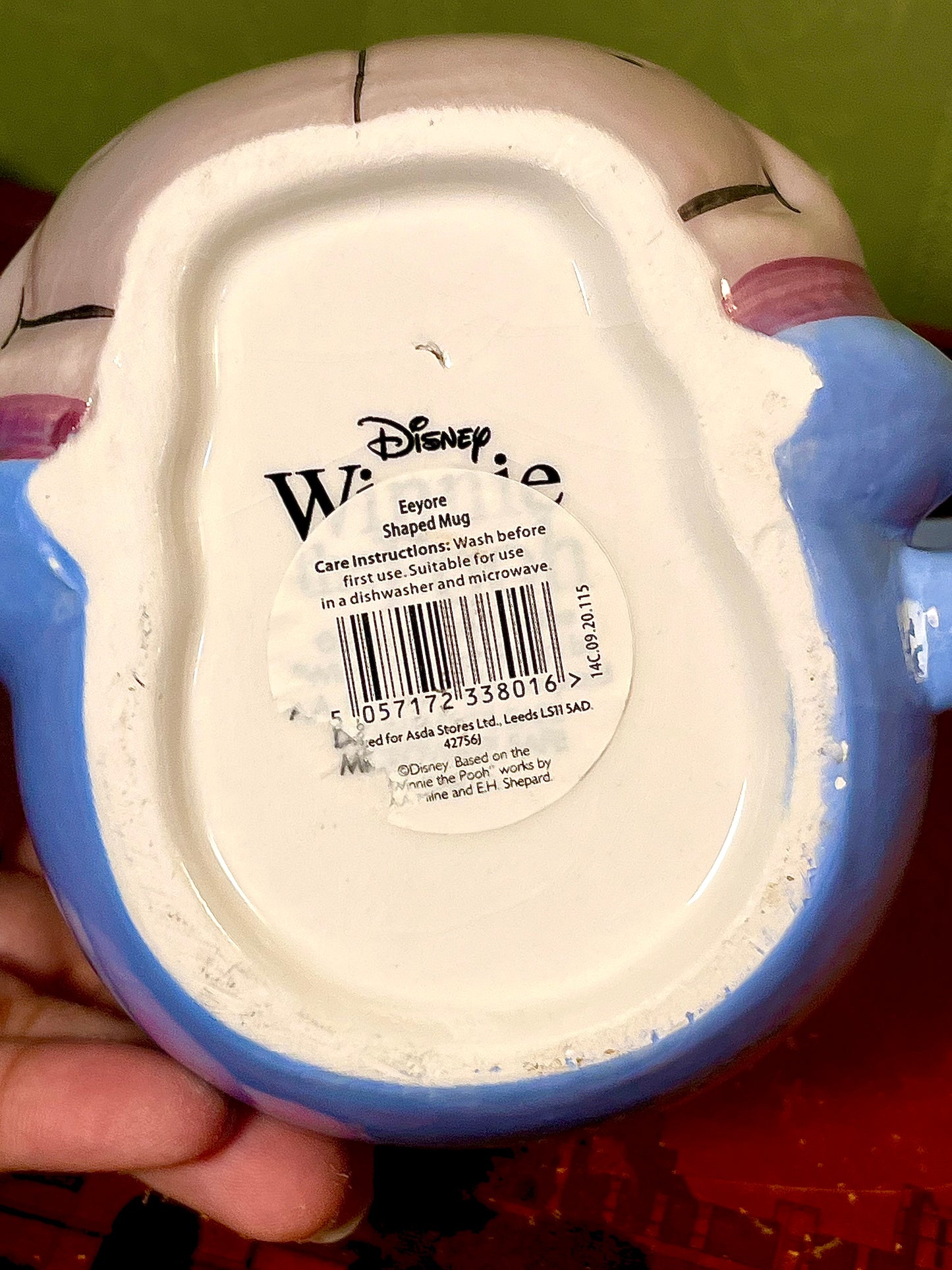 Disney Winnie the Pooh Eeyore Shaped Ceramic Mug 12cm