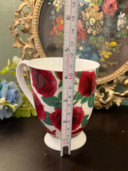 M&S Beauty Red Rose Porcelain Mug