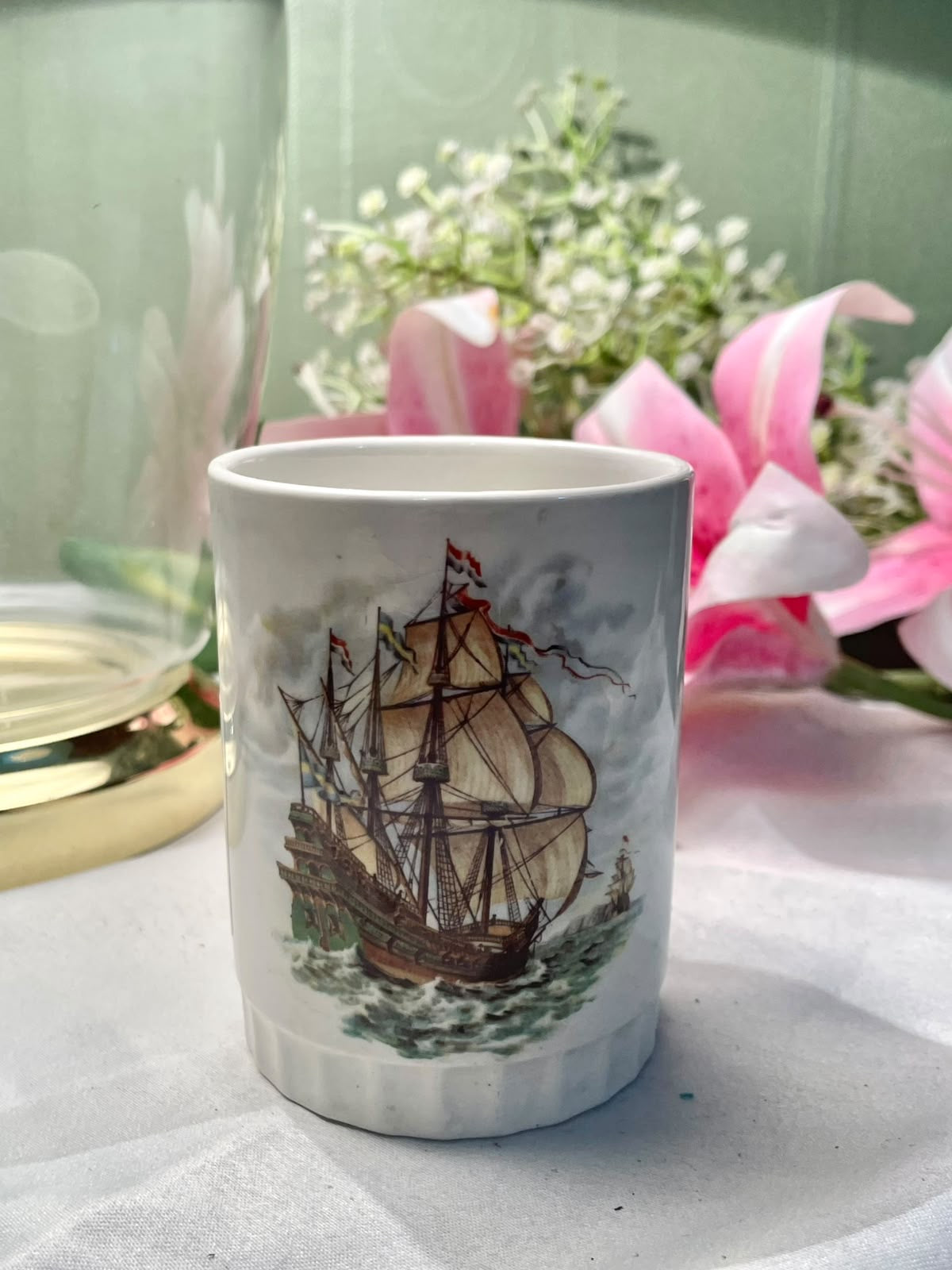 Weatherby Royal Falcon Ware Sailing Ship Mug 10cm - 1 Piece