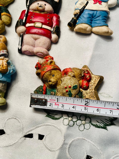 Teddy Bear Decorative Pieces Magnet Set of 7