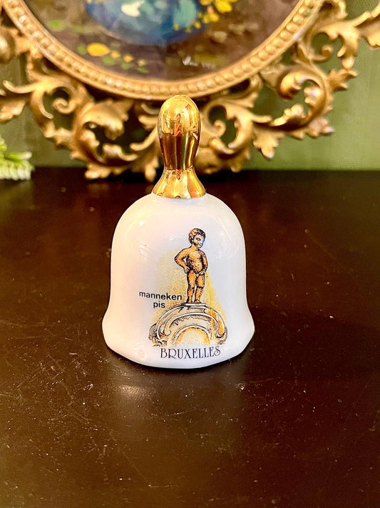 Manneken Pis Brussels Porcelain Souvenir Bell