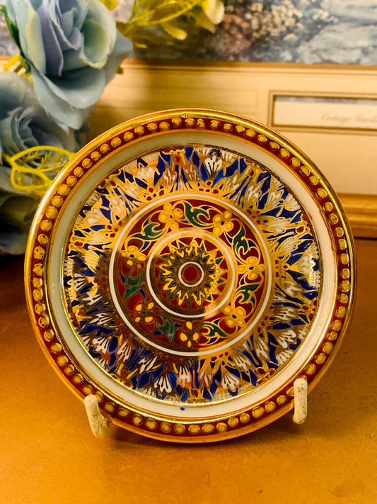 Decorative Ceramic Colorful Floral Plate