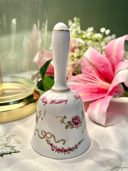 Crown Staffordshire Ruby Wedding Fine Bone China Bell 5"