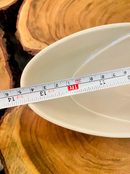 Modern White Porcelain Serving Bowl Minimalist Dish