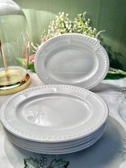 Churchill White Platers Set of 6 Made in England - 20 cm