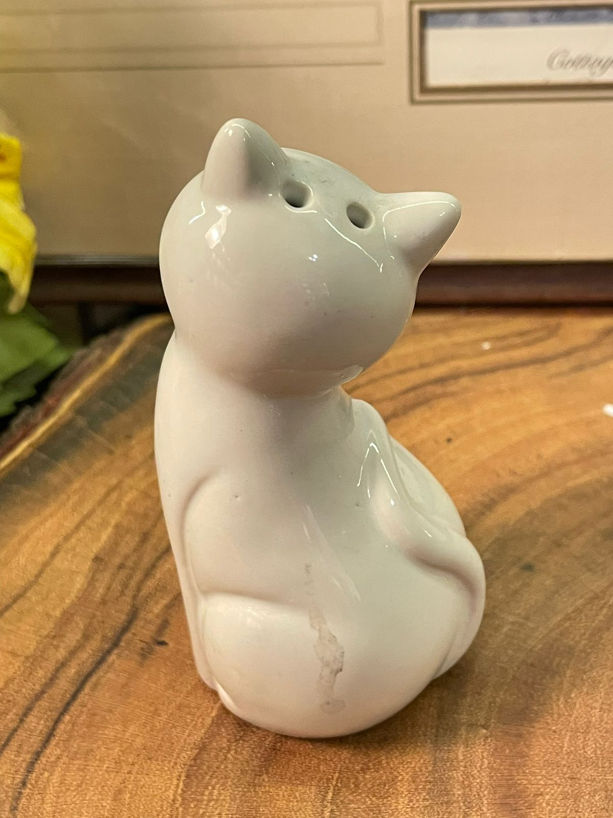 Vintage Malta White Porcelain Cat Figurine