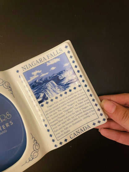 Niagara Falls Canada Ceramic Photo Frame Souvenir 4 Inch