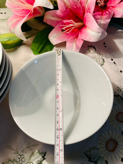 IKEA White Serving Bowls – Set of 6, Approx. 7 Inch