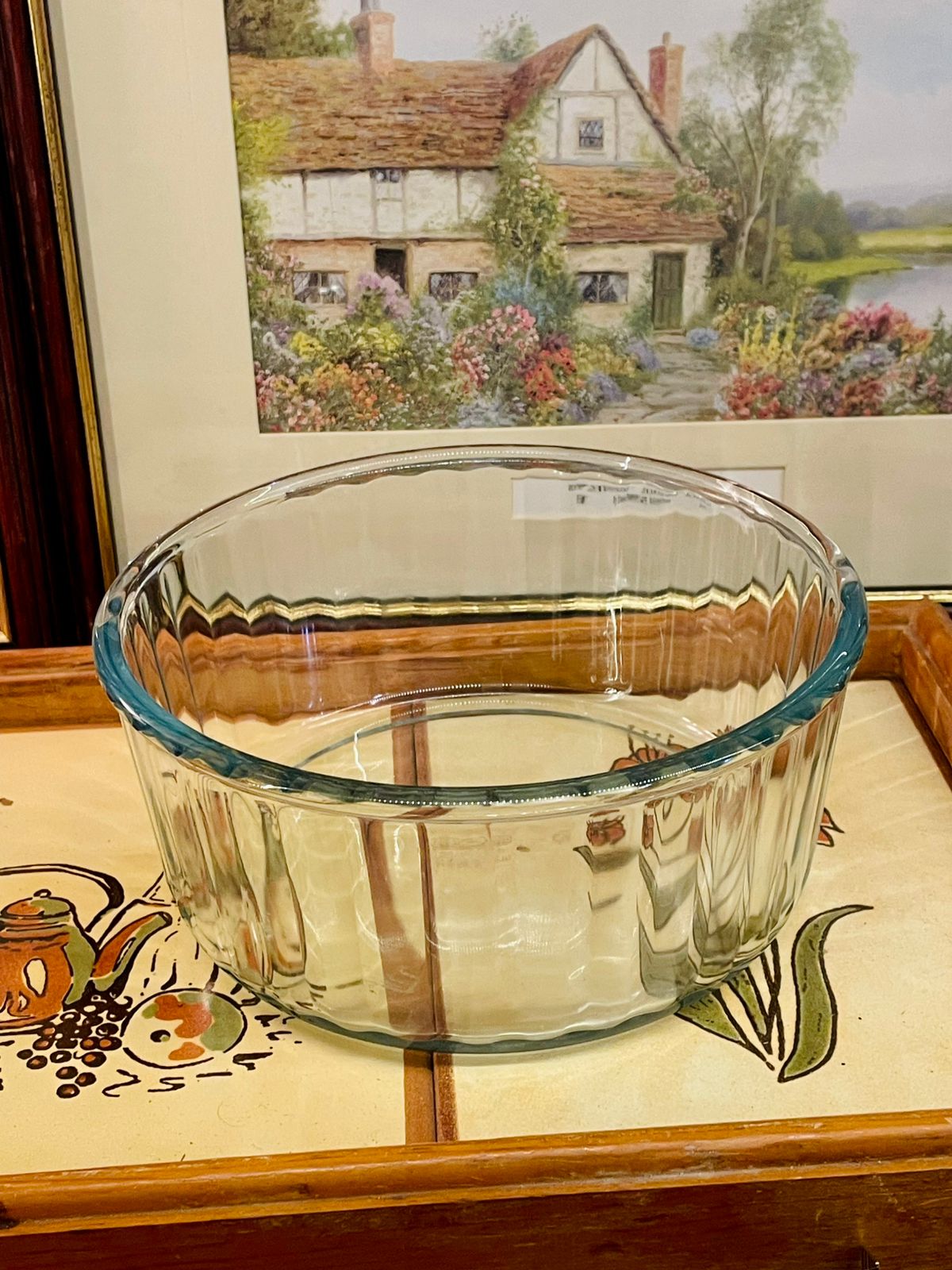 Clear Glass Oven-Safe Mixing & Baking Bowl – Vintage Pyrex Style